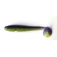 Силіконка для риби, Taipan Slim View Fat, 2,8 дюйма, 8шт/уп, колір №16 Violet chartrease neon